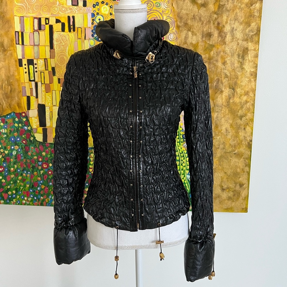 Ferrucci Genuine Black Leather lambskin Jacket S